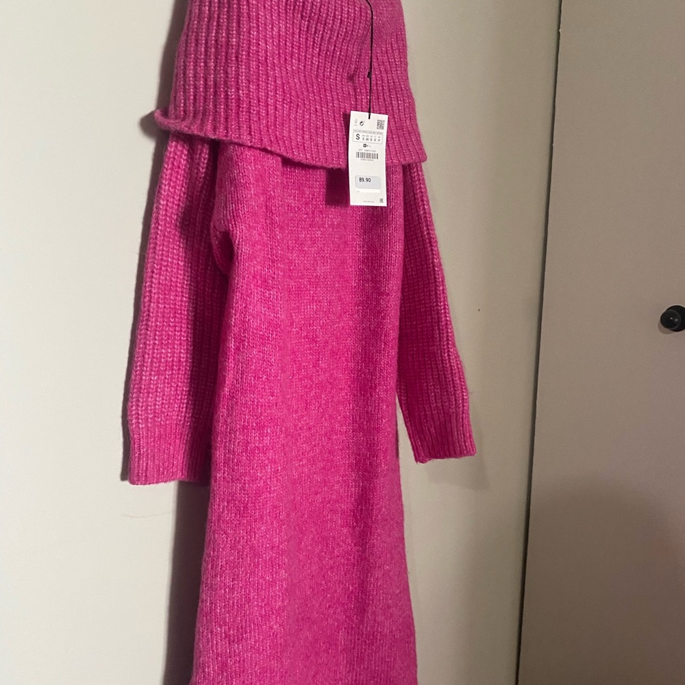 Zara Knit Off the Shoulder Maxi Dress